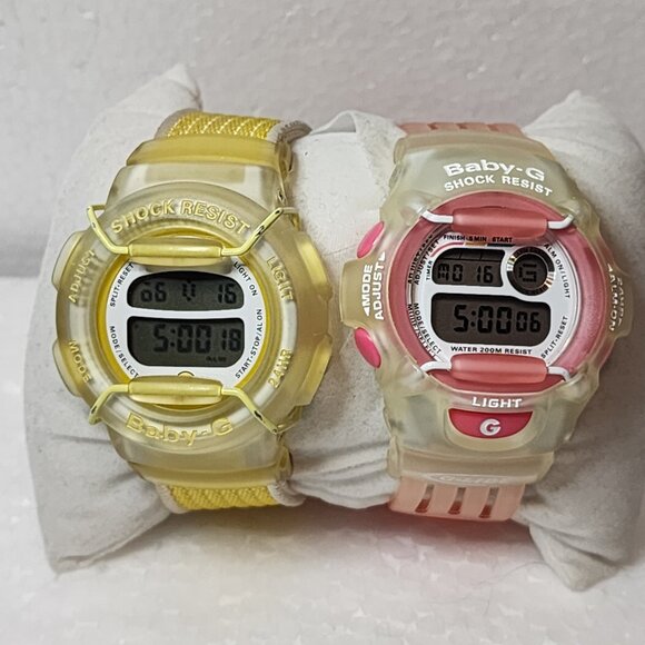 Casio G Shock - VIntage great shape set of 2 Baby G - Picture 2 of 16